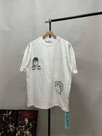 Unisex Oversize Arrow Logo T-Shirt - Hiphop Streetwear Fuzzy Print Cotton Tee | StepbyStepNow - StepByStepNow
