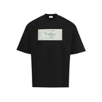 Unisex Oversize Arrow Logo T-Shirt - Hiphop Streetwear Fuzzy Print Cotton Tee | StepbyStepNow - StepByStepNow