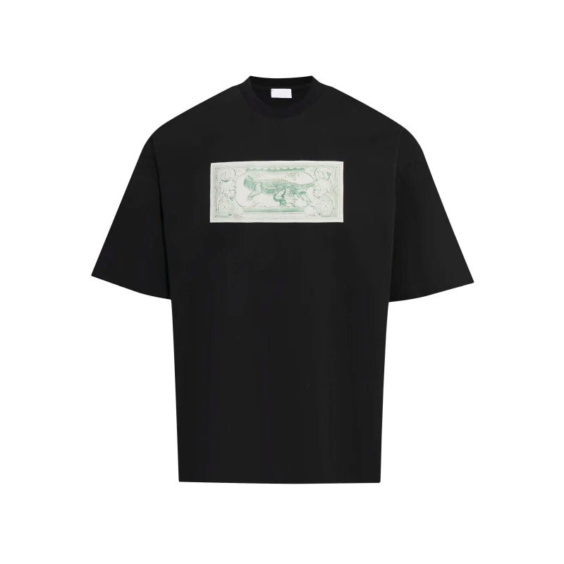 Unisex Oversize Arrow Logo T-Shirt - Hiphop Streetwear Fuzzy Print Cotton Tee | StepbyStepNow - StepByStepNow