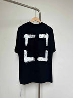 Unisex Oversize Arrow Logo T-Shirt - Hiphop Streetwear Fuzzy Print Cotton Tee | StepbyStepNow - StepByStepNow
