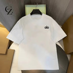 Unisex Yoga Logo T-Shirt - 100% Cotton Summer Fitness Tee - StepByStepNow