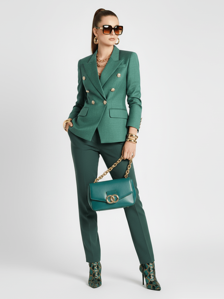 UPPER WEST SIDE Emerald Double - Breasted Blazer BYMANYC ® New York - StepByStep