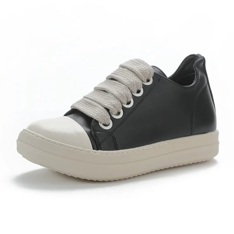 Urban Platform Sneakers: Unisex Mid - Tops with Side Zipper – Solid Black Microfiber - StepByStepNow