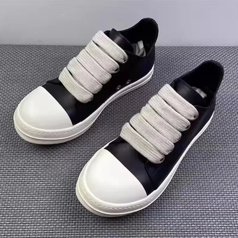 Urban Platform Sneakers: Unisex Mid - Tops with Side Zipper – Solid Black Microfiber - StepByStepNow