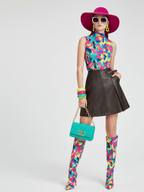 Vegan Leather Mini Pleat Skirt GREENWICH VILLAGE BYMANYC ® New York - StepByStep