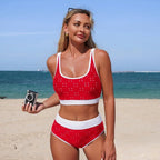VigoBreviya High Waist Bikini Set Women Summer Black Patchwork Swimwear Female 2026 Tied Backless Swimsuit Ladies Bathing Suit - StepByStepNow