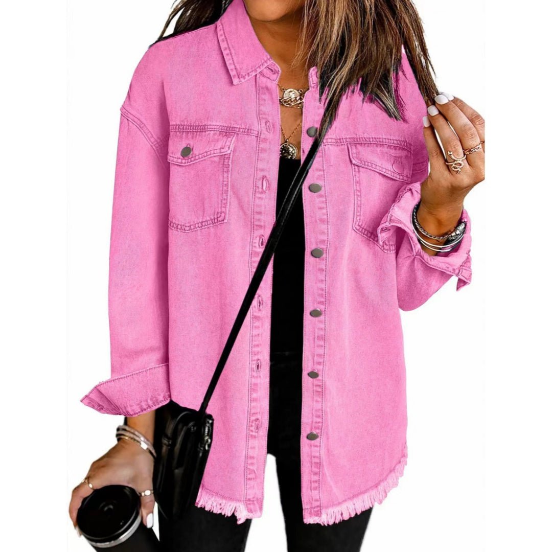 Washed Denim Shirt Jacket Women's European And American - StepByStepNow