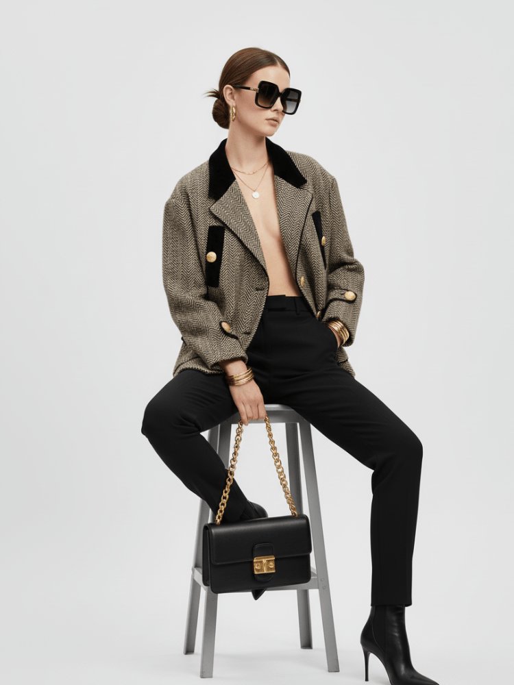 WEST VILLAGE Herringbone Tweed Jacket BYMANYC ® New York - StepByStep