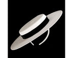 White & Black boater hat by Max Alexander - StepByStep