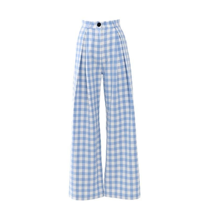 Wide - Leg Plaid Pants, Upper East Side | Women - BYMANYC ® New York - StepByStep