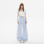 Wide - Leg Plaid Pants, Upper East Side | Women - BYMANYC ® New York - StepByStep