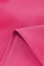 Wide Leg Sweatpants - Rose Red Terry Knit - StepByStep