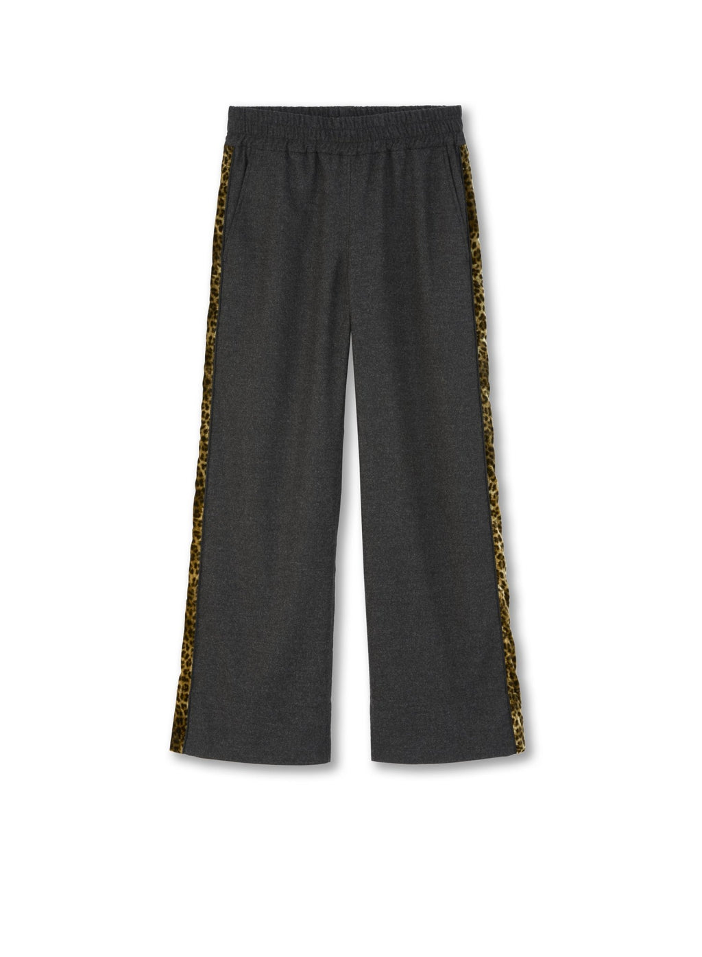 Wide Leg Track Pant (Charcoal Heather) - StepByStep