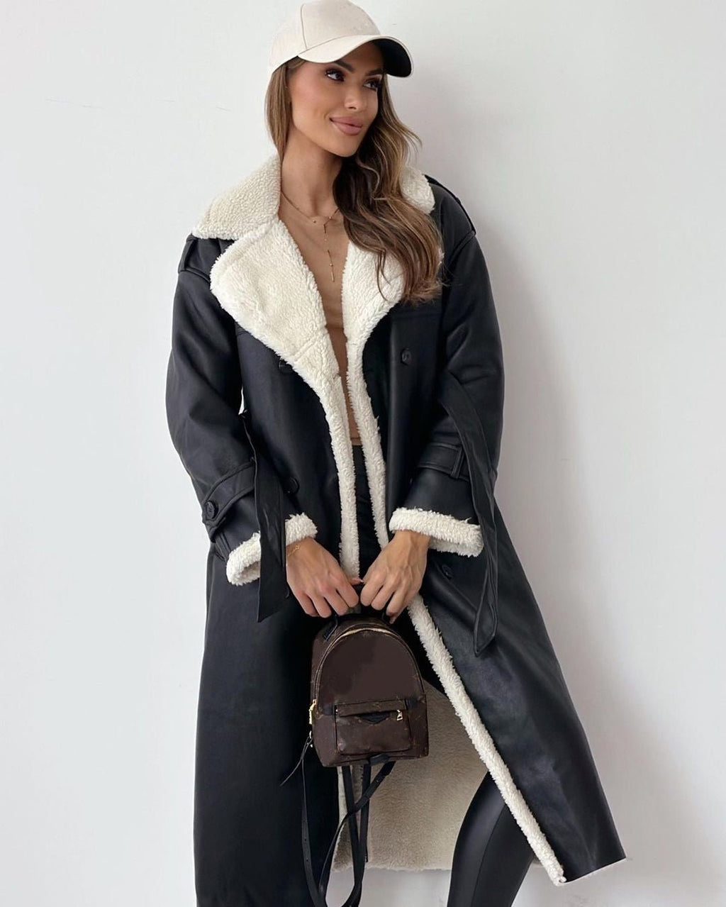 Winter Jacket With Belt Fashion Double Breasted Lapel Windbreaker Women's Long Trench Coat Mid - length Overcoat Clothing - StepByStepNow