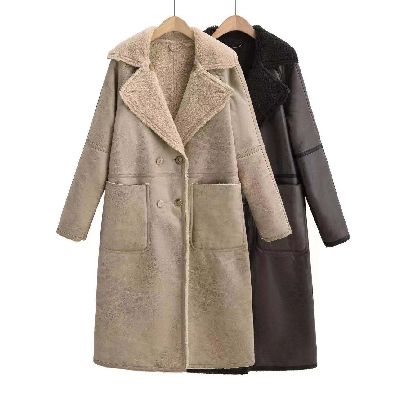 Winter Jacket With Belt Fashion Double Breasted Lapel Windbreaker Women's Long Trench Coat Mid - length Overcoat Clothing - StepByStepNow