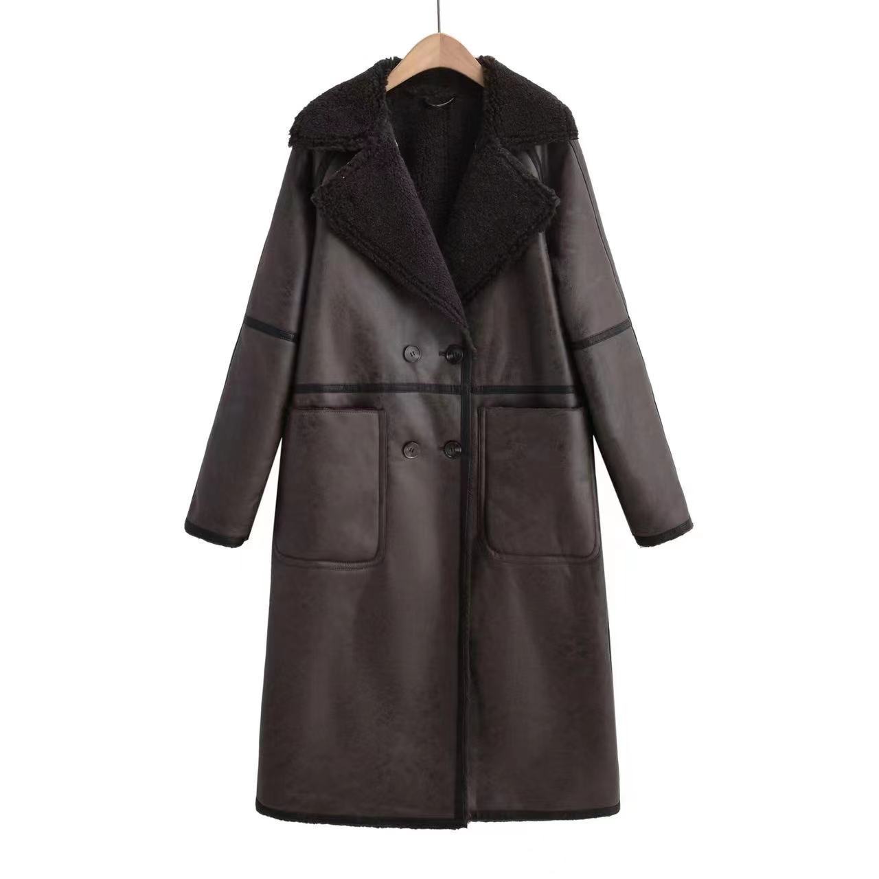 Winter Jacket With Belt Fashion Double Breasted Lapel Windbreaker Women's Long Trench Coat Mid - length Overcoat Clothing - StepByStepNow
