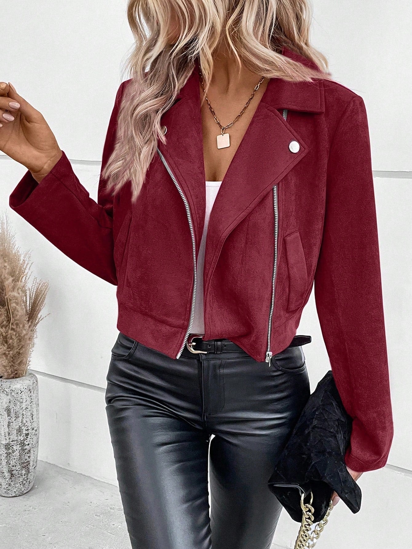 Winter Slim - fit Short Lapels Zip Jacket - StepByStepNow