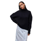 Winter Turtleneck Sweater Ins Solid Color Long Sleeve Pullover Top Women's Clothing - StepByStepNow