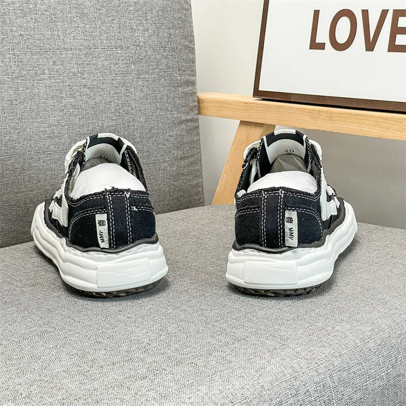 Women Casual Shoes Men's Sports footwear Summer Casual Thick Soled Male Soft Comfortable Non - slip Outdoor Fashion Board sneakers - StepByStepNow