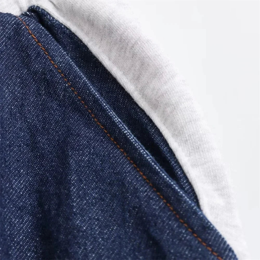 Women's Autumn Color Clash Casual Sweatshirt Set Patchwork Color Round Neck Long Sleeve Sweatshirt High Waist Casual Pants - StepByStepNow