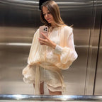 Women's Elegant Patchwork Mini Dress - High Street Style - StepByStepNow