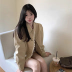 Womens Fashion Patchwork Lace Collar Short Coat - StepByStepNow