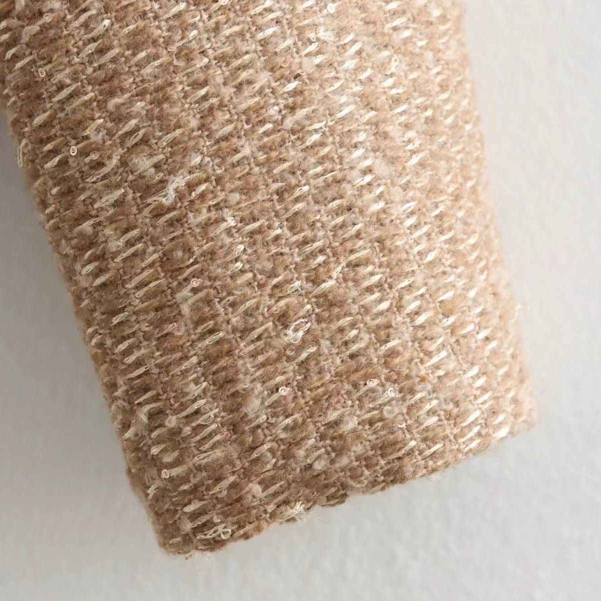 Women's Fashion Woolen Solid Color Casual Top Short Coat - StepByStepNow