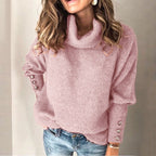 Women's Lapel Pullover Knit Sweater - StepByStepNow