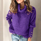 Women's Lapel Pullover Knit Sweater - StepByStepNow
