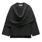 Women's Loose Casual Cape Knitted Sweater Coat - StepByStepNow