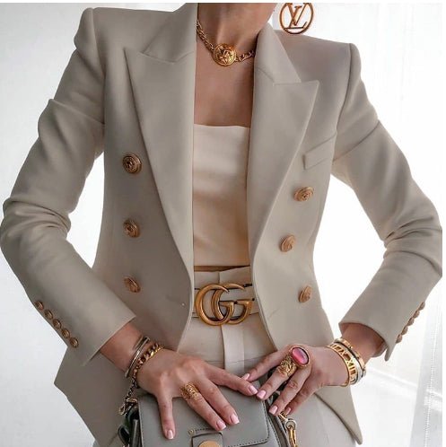 Women's New Solid Color Fashion Casual Suit Short Jacket - StepByStepNow