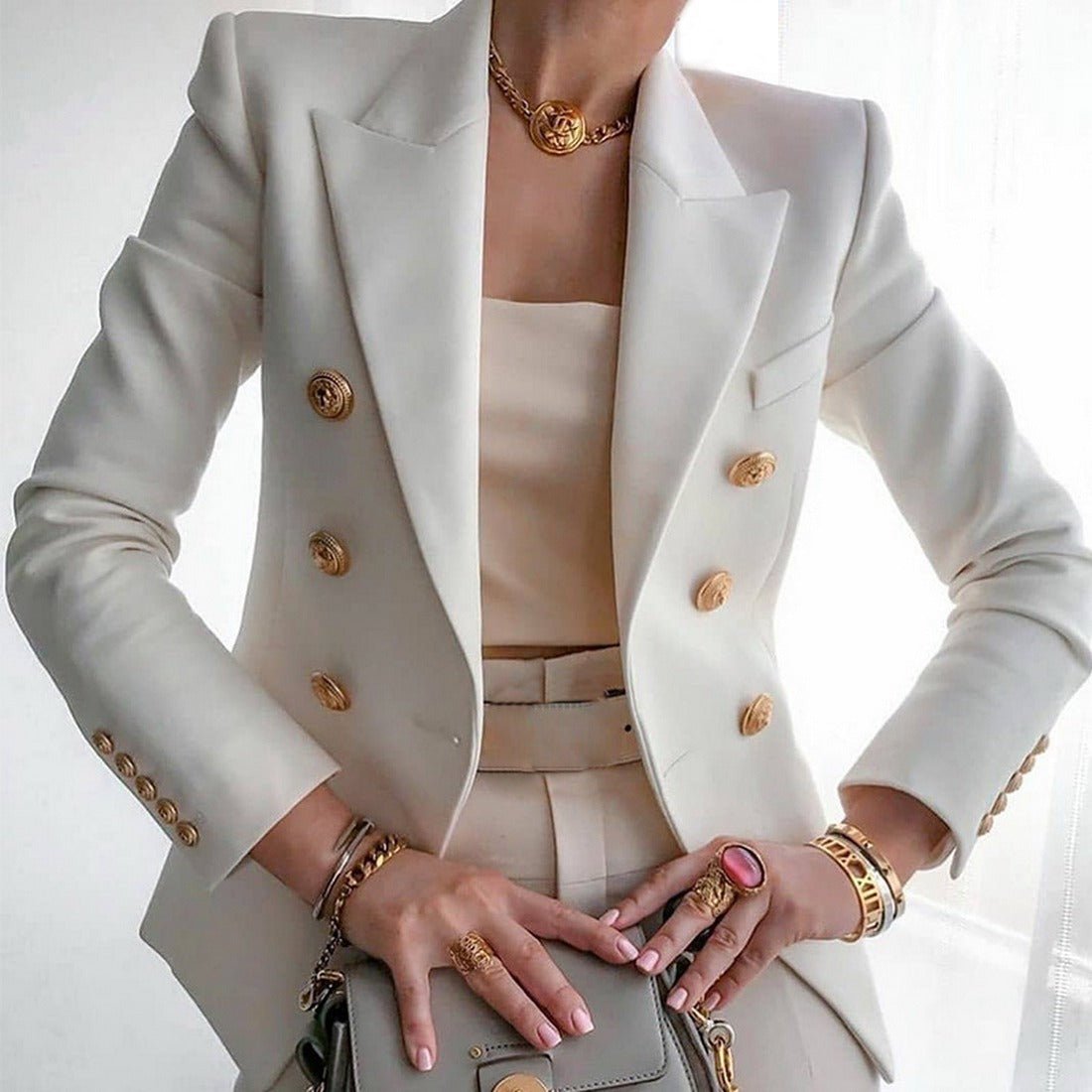 Women's New Solid Color Fashion Casual Suit Short Jacket - StepByStepNow