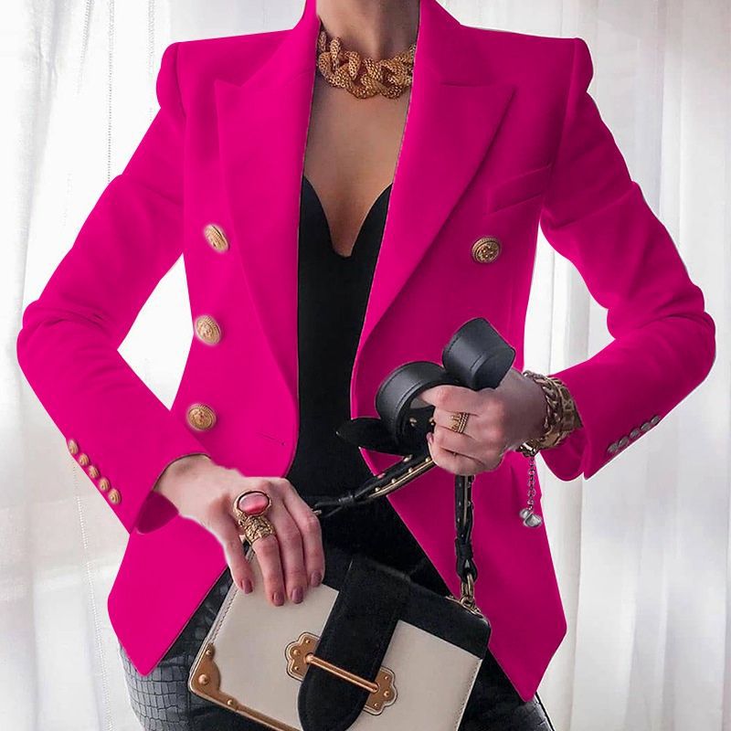 Women's New Solid Color Fashion Casual Suit Short Jacket - StepByStepNow