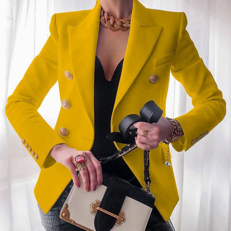 Women's New Solid Color Fashion Casual Suit Short Jacket - StepByStepNow