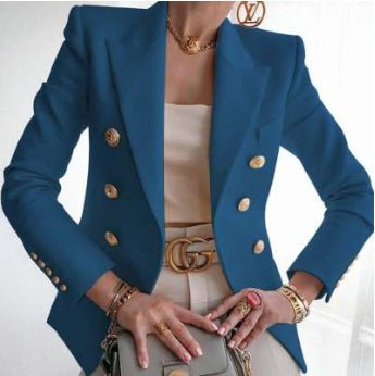 Women's New Solid Color Fashion Casual Suit Short Jacket - StepByStepNow