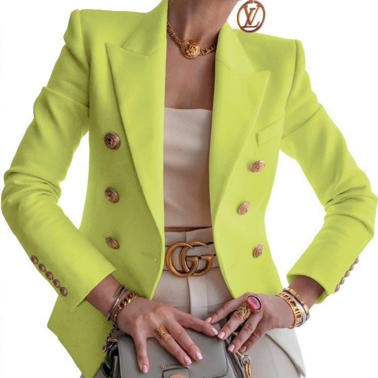 Women's New Solid Color Fashion Casual Suit Short Jacket - StepByStepNow