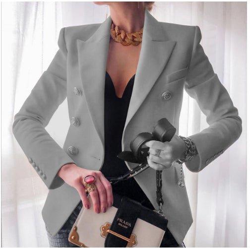 Women's New Solid Color Fashion Casual Suit Short Jacket - StepByStepNow