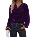 Women's Pile Collar Long Sleeve Top - StepByStepNow