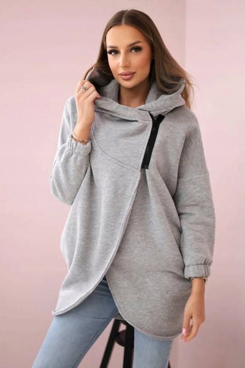 Women's Plus Size Solid Color Coat - StepByStepNow