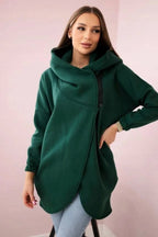 Women's Plus Size Solid Color Coat - StepByStepNow