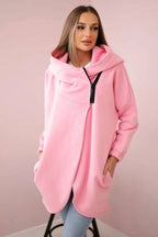 Women's Plus Size Solid Color Coat - StepByStepNow