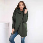 Women's Plus Size Solid Color Coat - StepByStepNow