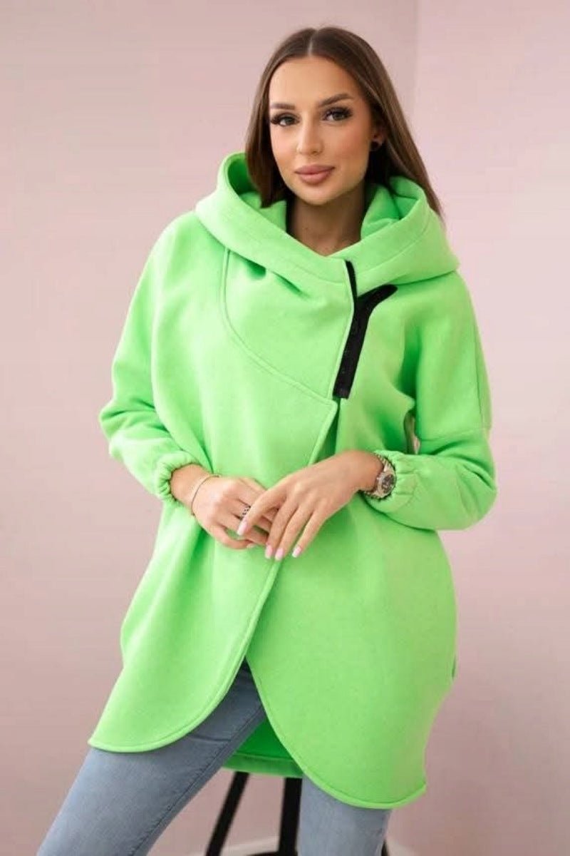 Women's Plus Size Solid Color Coat - StepByStepNow