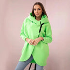 Women's Plus Size Solid Color Coat - StepByStepNow