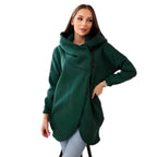 Women's Plus Size Solid Color Coat - StepByStepNow