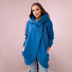 Women's Plus Size Solid Color Coat - StepByStepNow