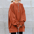 Women's Pullover Round Neck Loose Sweater - StepByStepNow