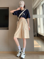 Women's Spicy - Girl High - Waisted Casual Shorts - Thin Loose Five - Point Shorts - StepByStepNow