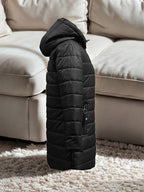 Women's Winter Fleece - Lined Hooded Jacket - Mid - Length Relaxed Fit Coat with Zipper Front - StepByStepNow