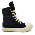 YETTIES Unisex High - Top Canvas Sneakers - Thick Sole Zip - Up Summer Shoes | StepbyStepNow - StepByStepNow